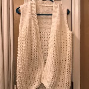Beautiful handmade vest White Large